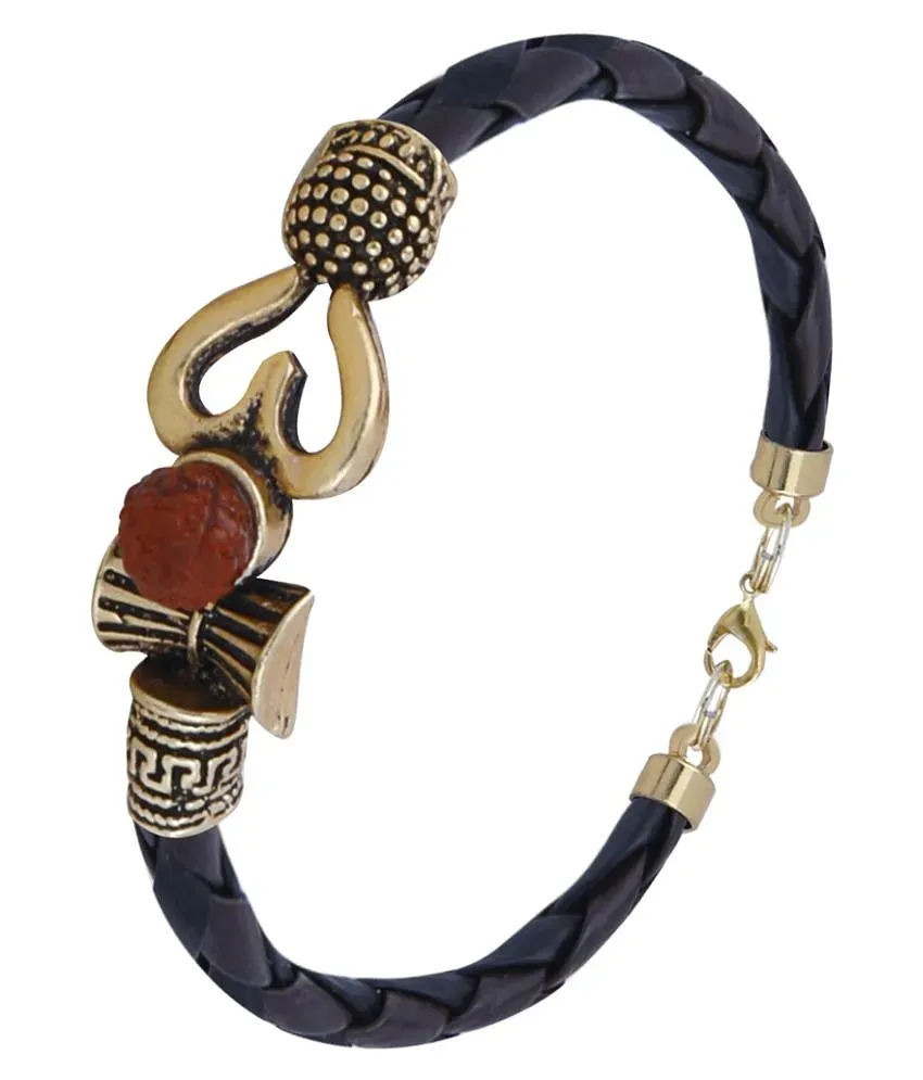 Silver oxidized turquoise trishul bangle store