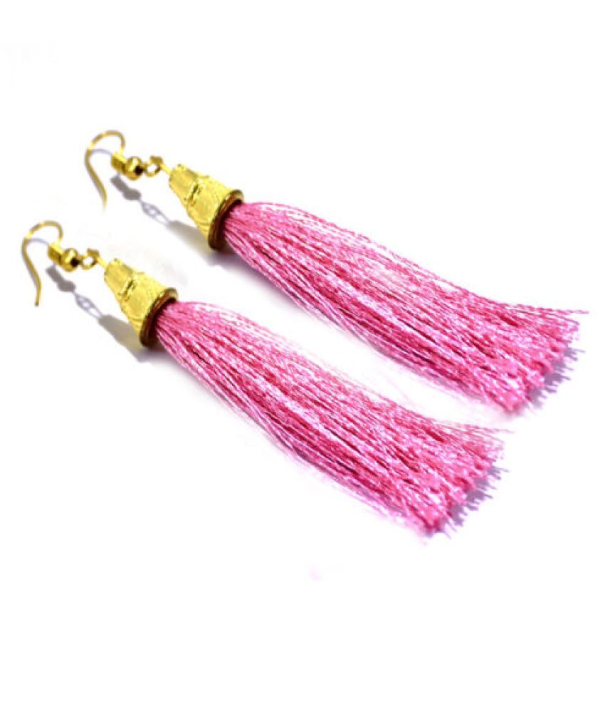 Beautiful Pink Tassel Earring Buy Beautiful Pink Tassel Earring