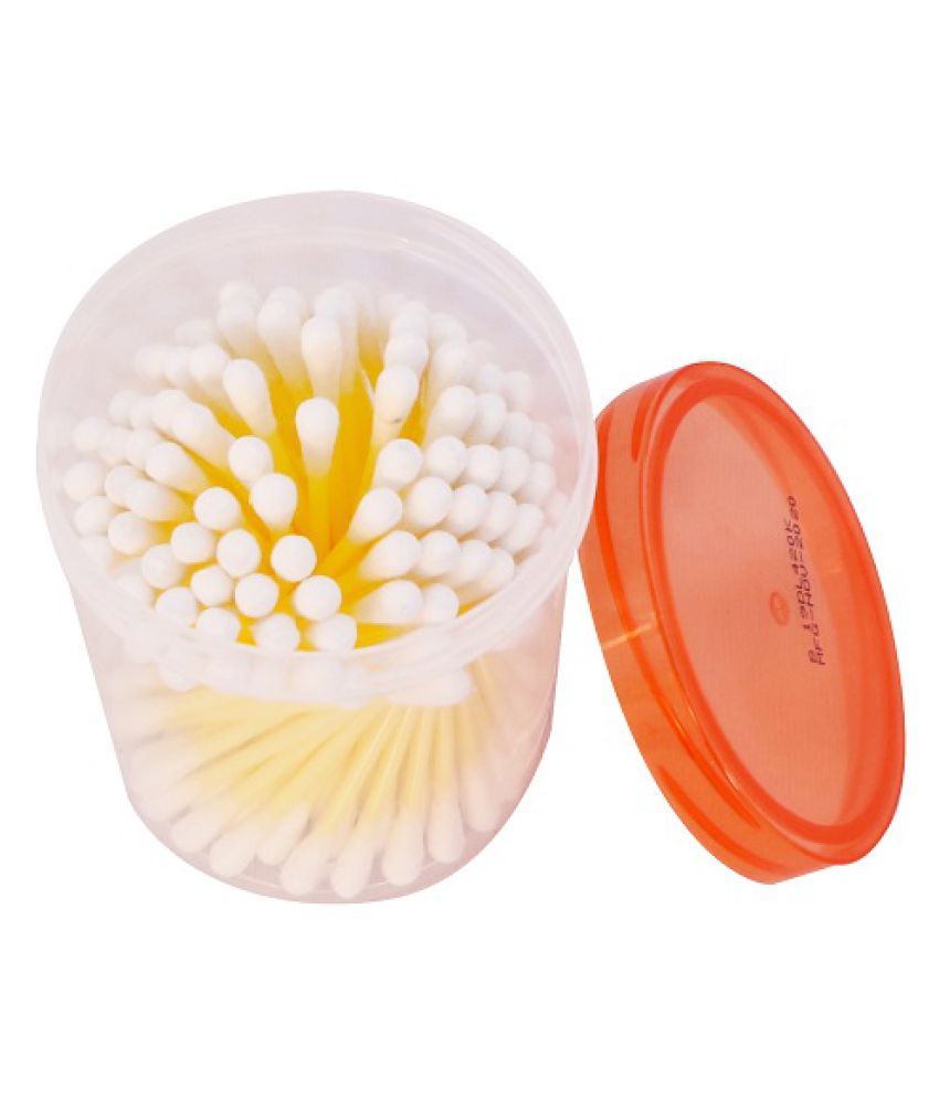 TULIPS COTTON BUDS WITH JAR 100 STEMS IN 1 CONTAINER SET OF 3 CONTAINER