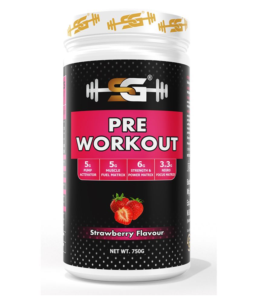 SG PreWorkout Natural Energy Supplement 750 gm Buy SG PreWorkout