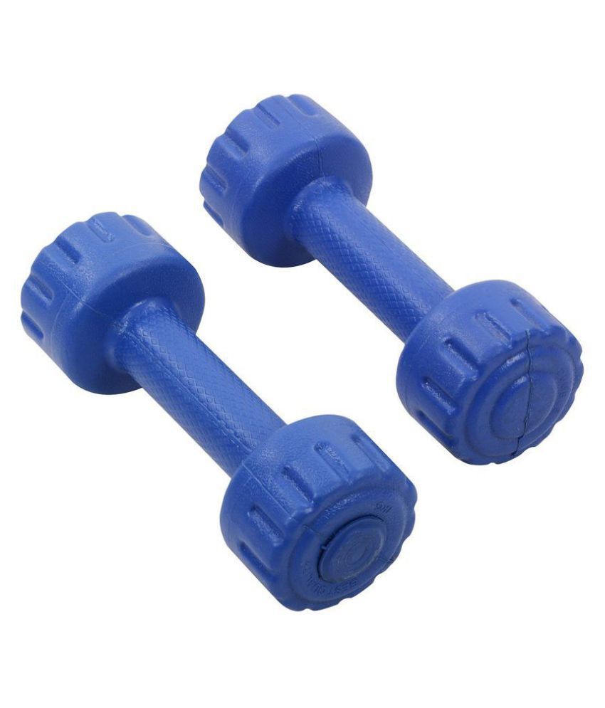 Sbr Sports & Fitness 1kg Pvc Dumbbell Set Blue: Buy Online At Best 