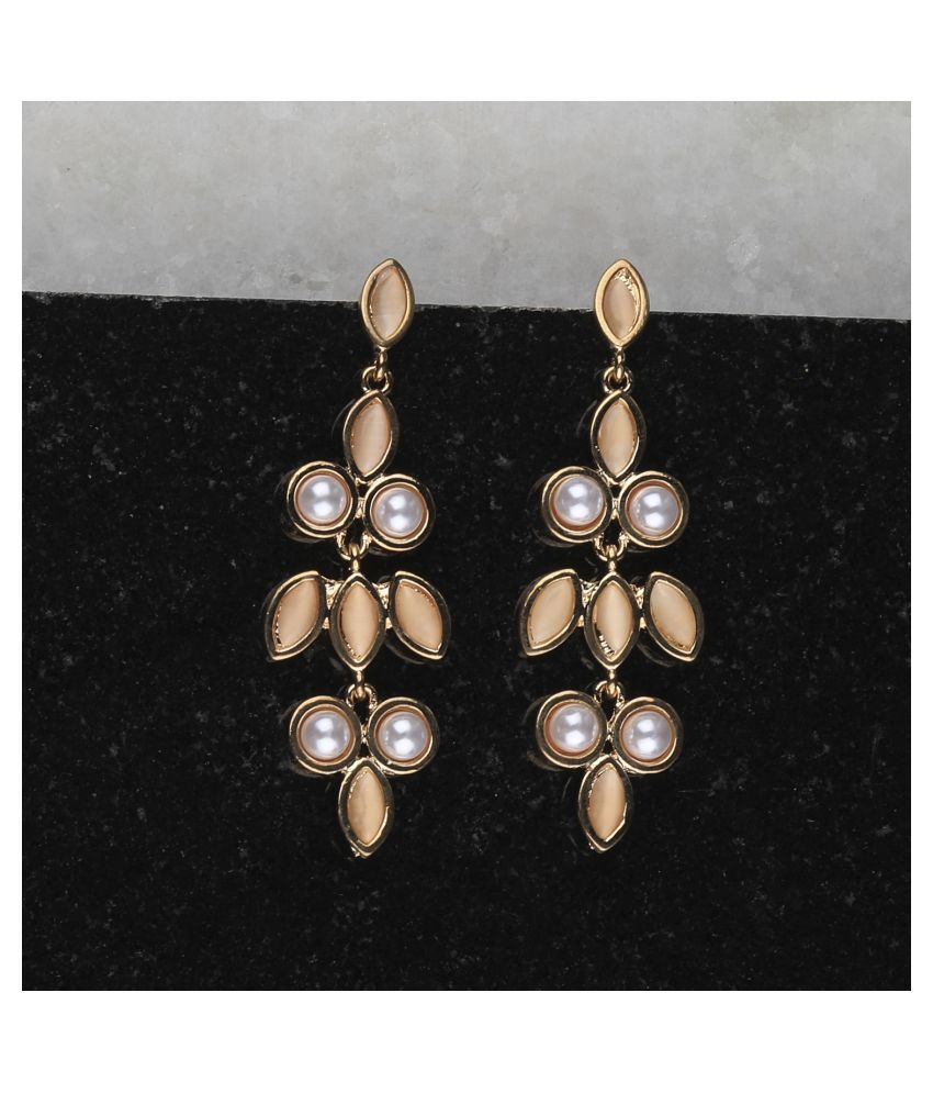     			SILVER SHINE  Exclusive Delicated Patry Wear Pearl Earring For Women Girl