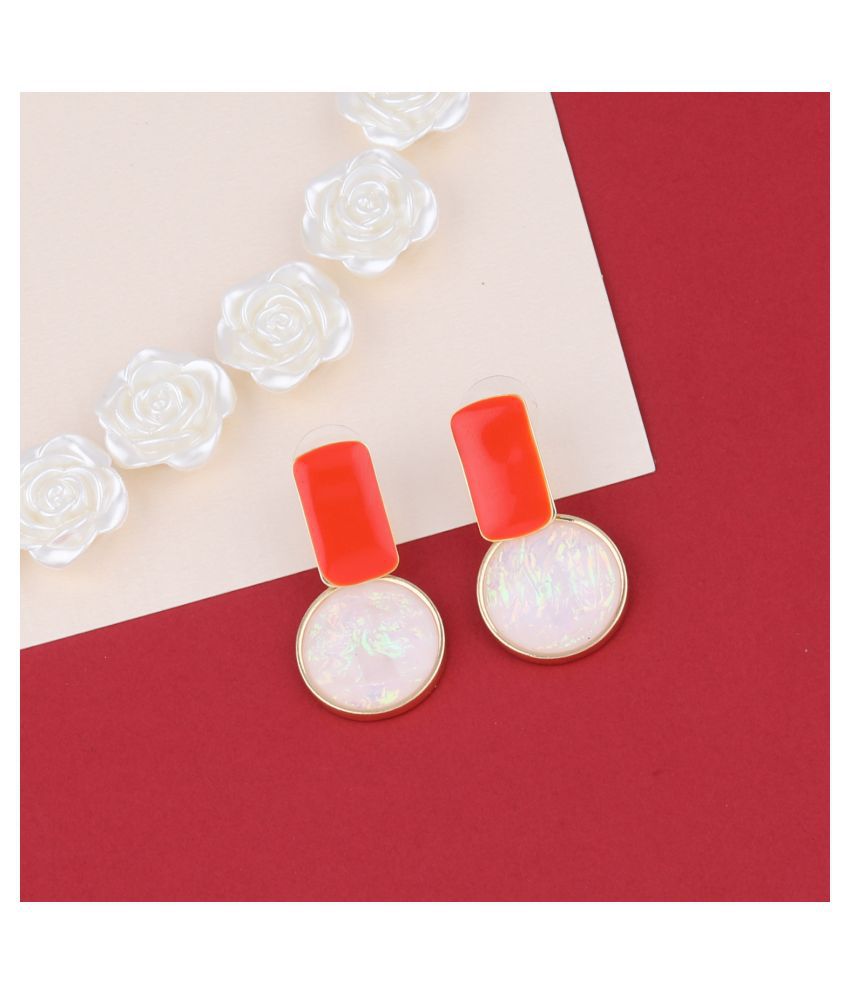     			SILVER SHINE   Party Wear Stylish Studs And Drop Earring For Women Girl
