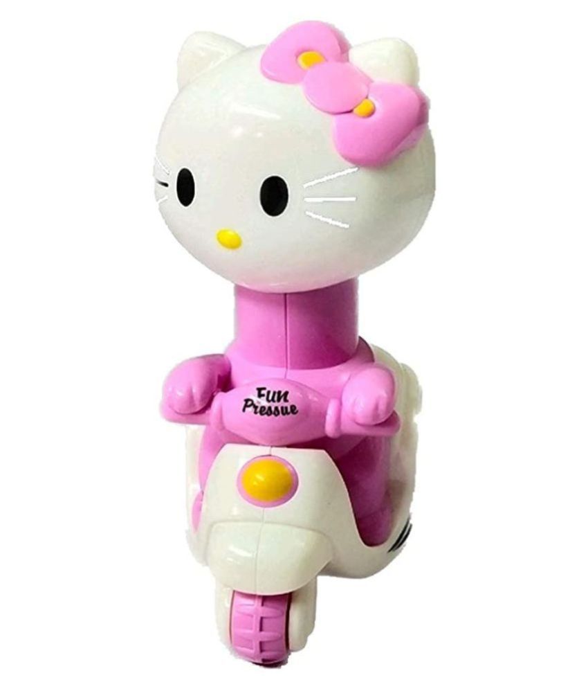 Tiddle Toons Hello Kitty Pressure Friction Toddler Car Toy, Push and Go ...