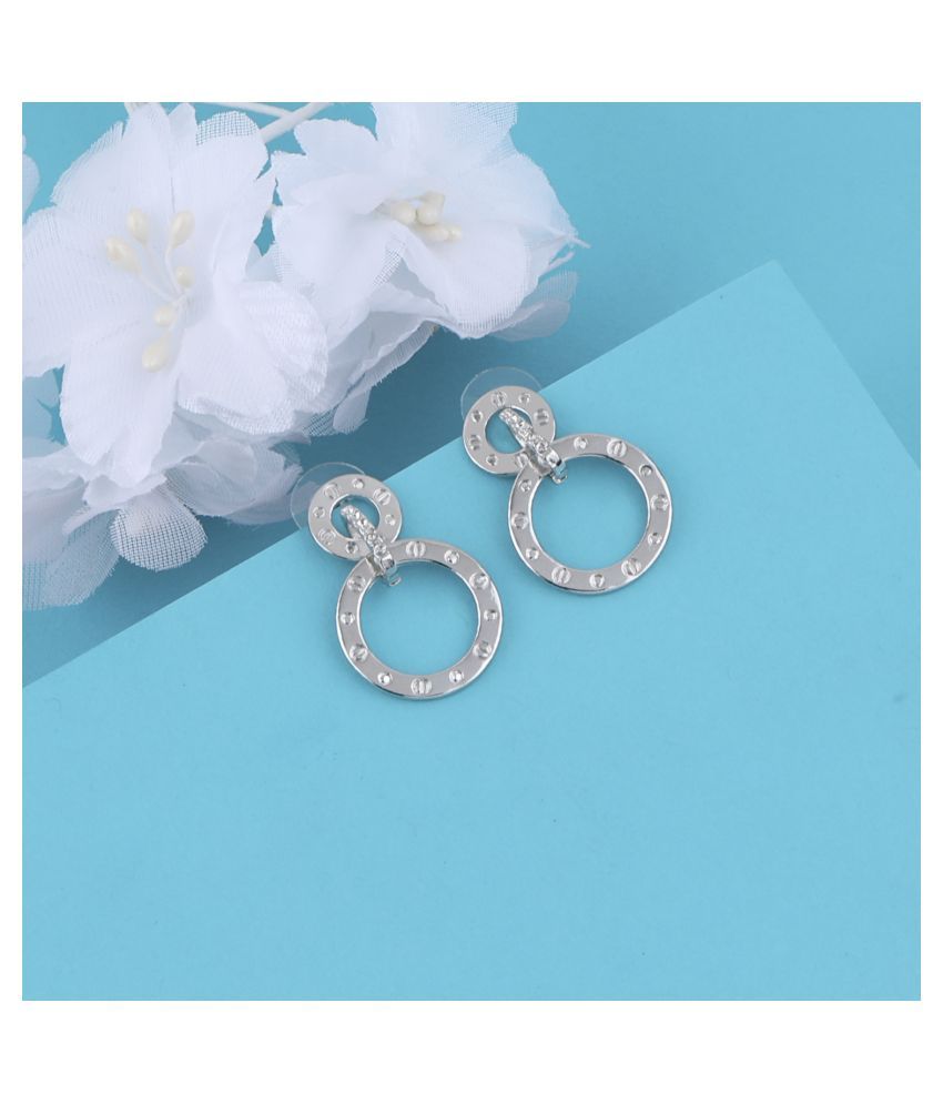     			SILVER SHINE  Delicated Party Wear Stylish Earring For Girl Women