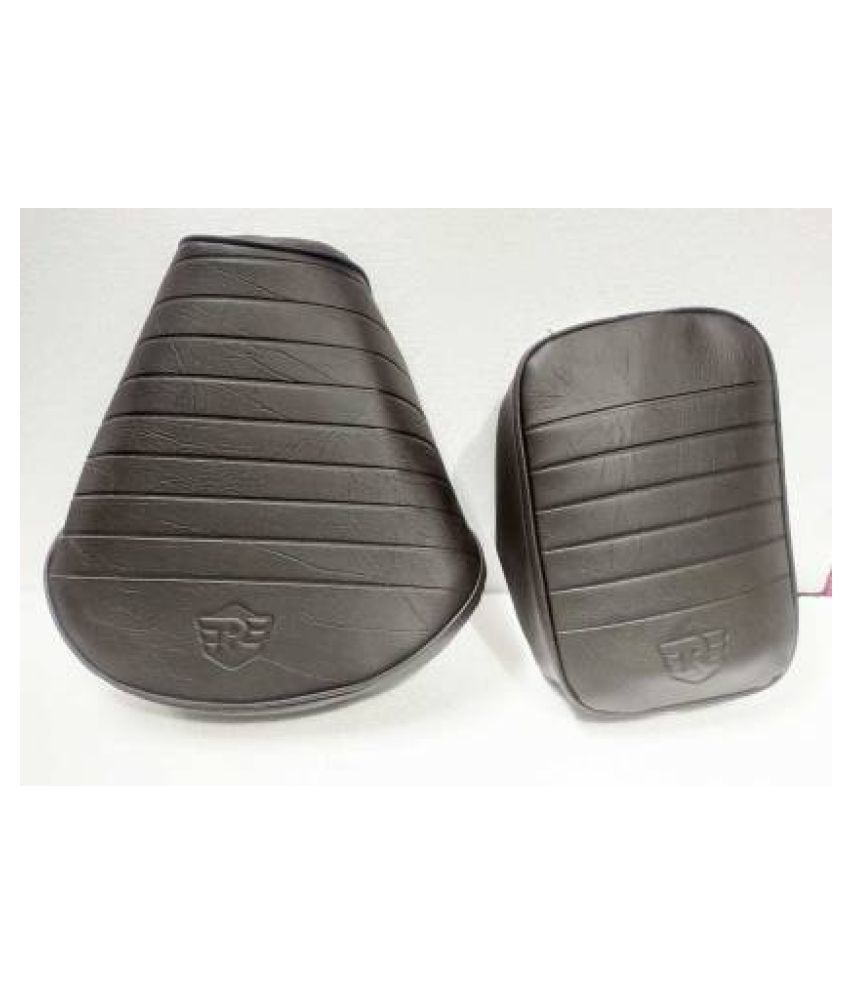     			Seat Cover Brown With RE Logo For Royal Enfield Classic , Classic Chrome , Classic Desert Storm