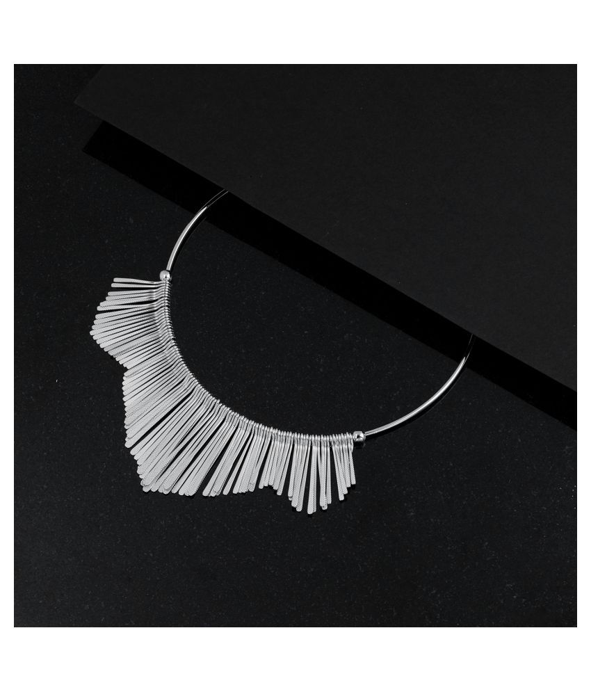 Silver Shine Alloy Silver Contemporary Contemporary/Fashion Antique Necklaces Set
