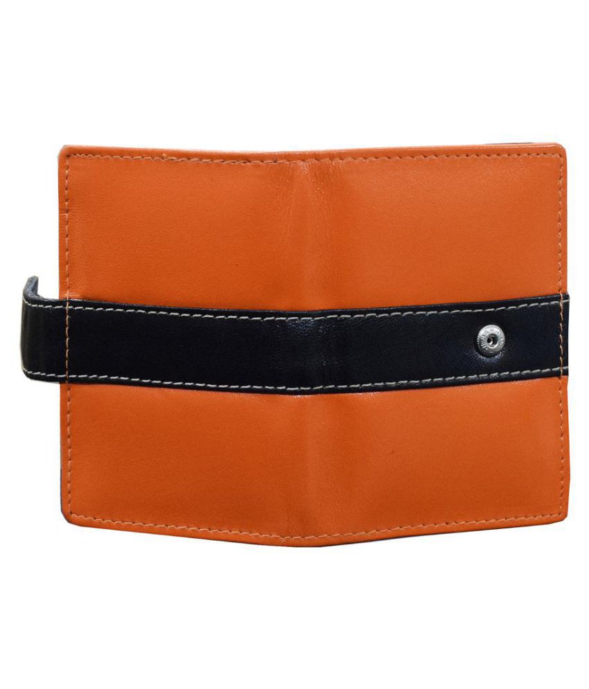 ABYS Leather Orange Formal Traveller Wallet: Buy Online at Low Price in ...