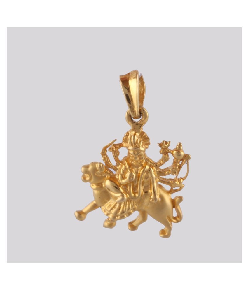 maa durga pendant gold