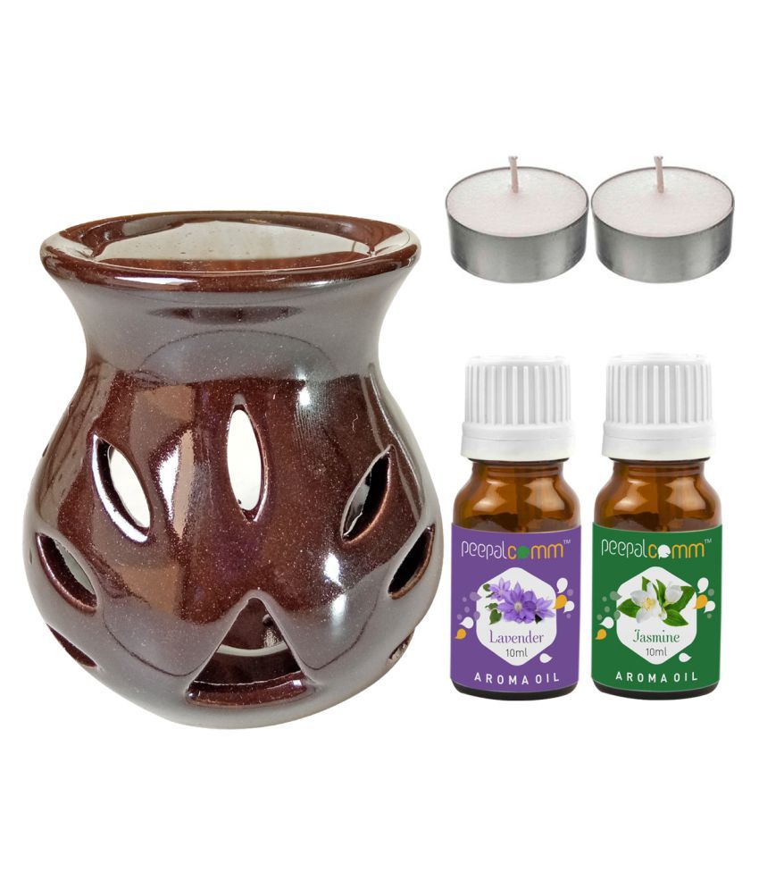     			Peepalcomm Ceramic Aroma Oils & Diffusers Set - Pack of 5