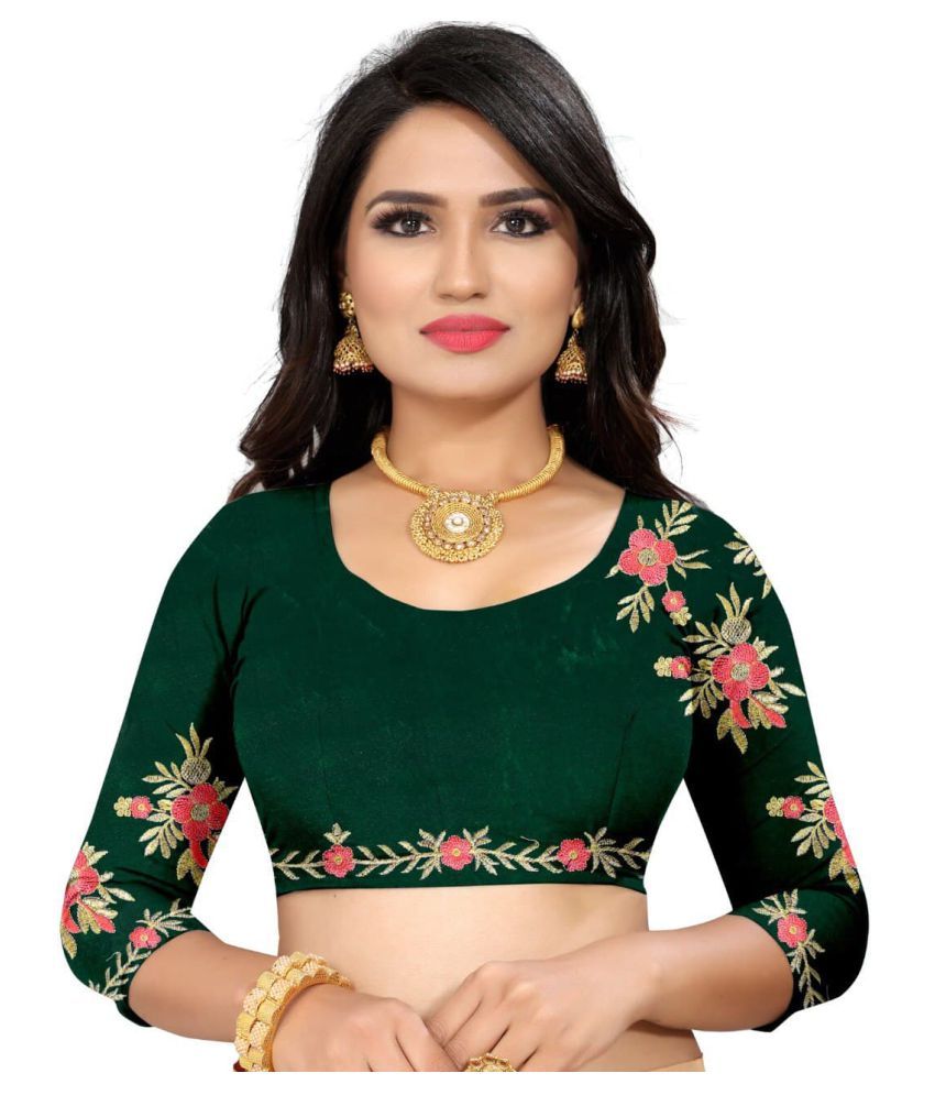 bottle green chaniya choli