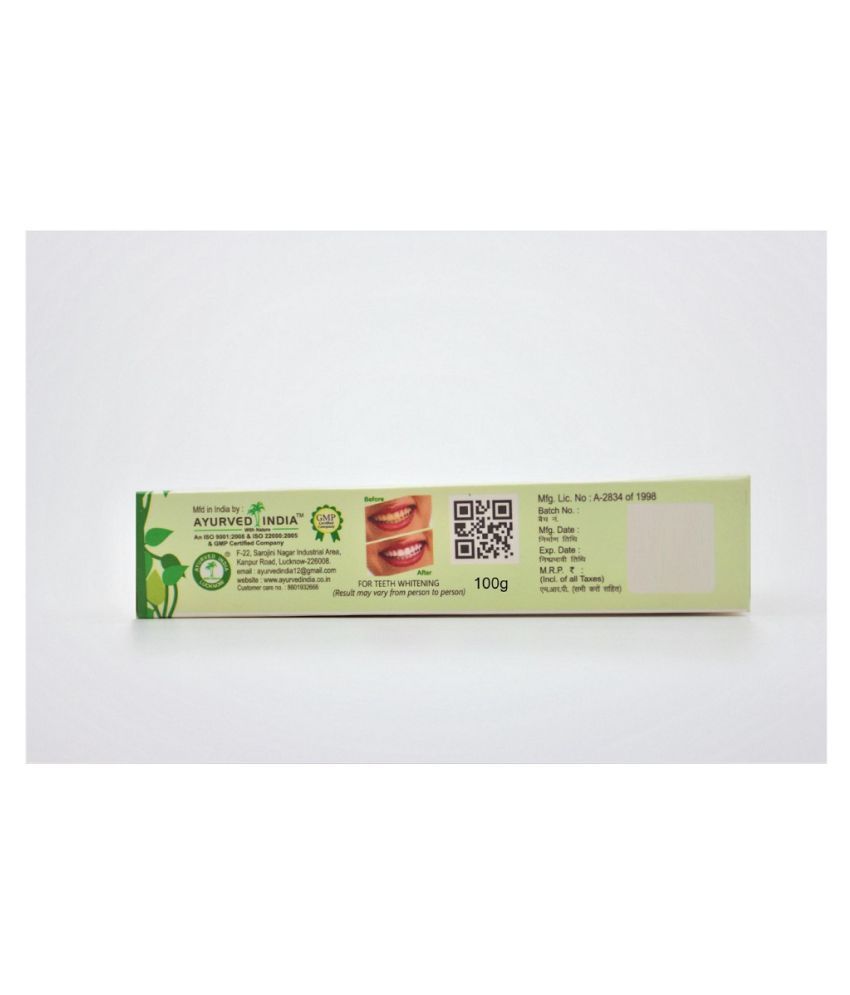 AYURVED INDIA - Toothpaste 700 gm Pack of 6: Buy AYURVED INDIA ...