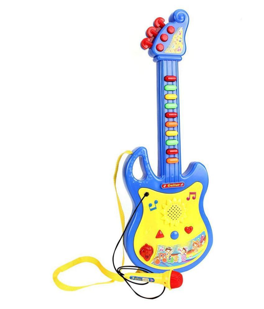 Guitar Musical Toy with Microphone (Color May Vary) for Kids - Buy ...