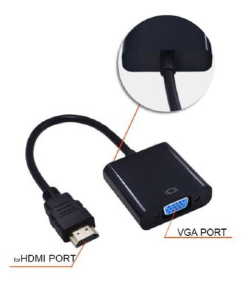 HK eCart HDMI to VGA Adapter Cable Converter Adaptor HDMI Male VGA Female
