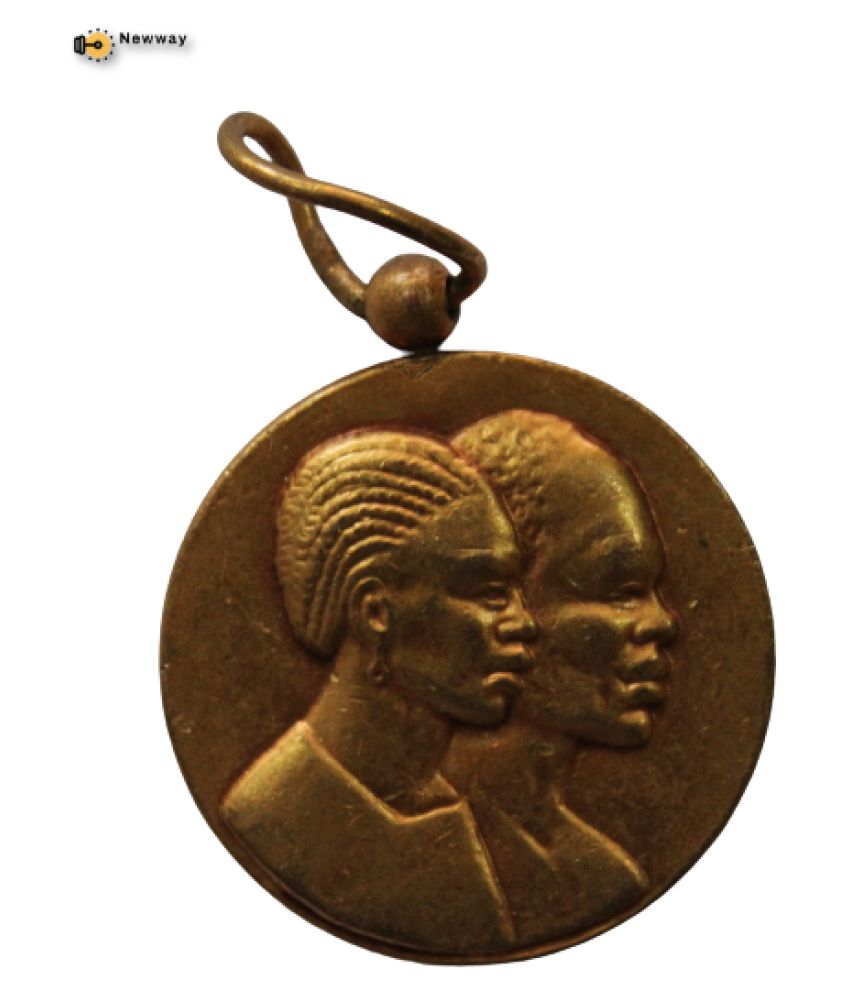     			Medal of Conjugal Merit 1983 - Republique Du Zaire  Democratic Republic of the Congo Gold Plated Medal