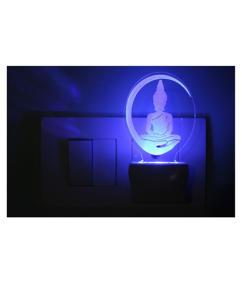     			AFAST Peaceful Lord Buddha 3D Illusion LED Night Lamp Multi - Pack of 1