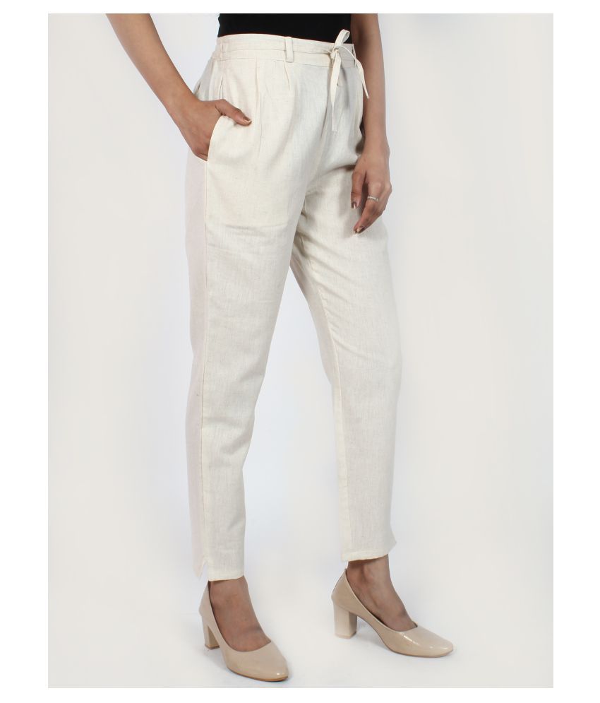 SRTHE Khadi Cigarette Pants - Buy Online at Best Price in India - Snapdeal