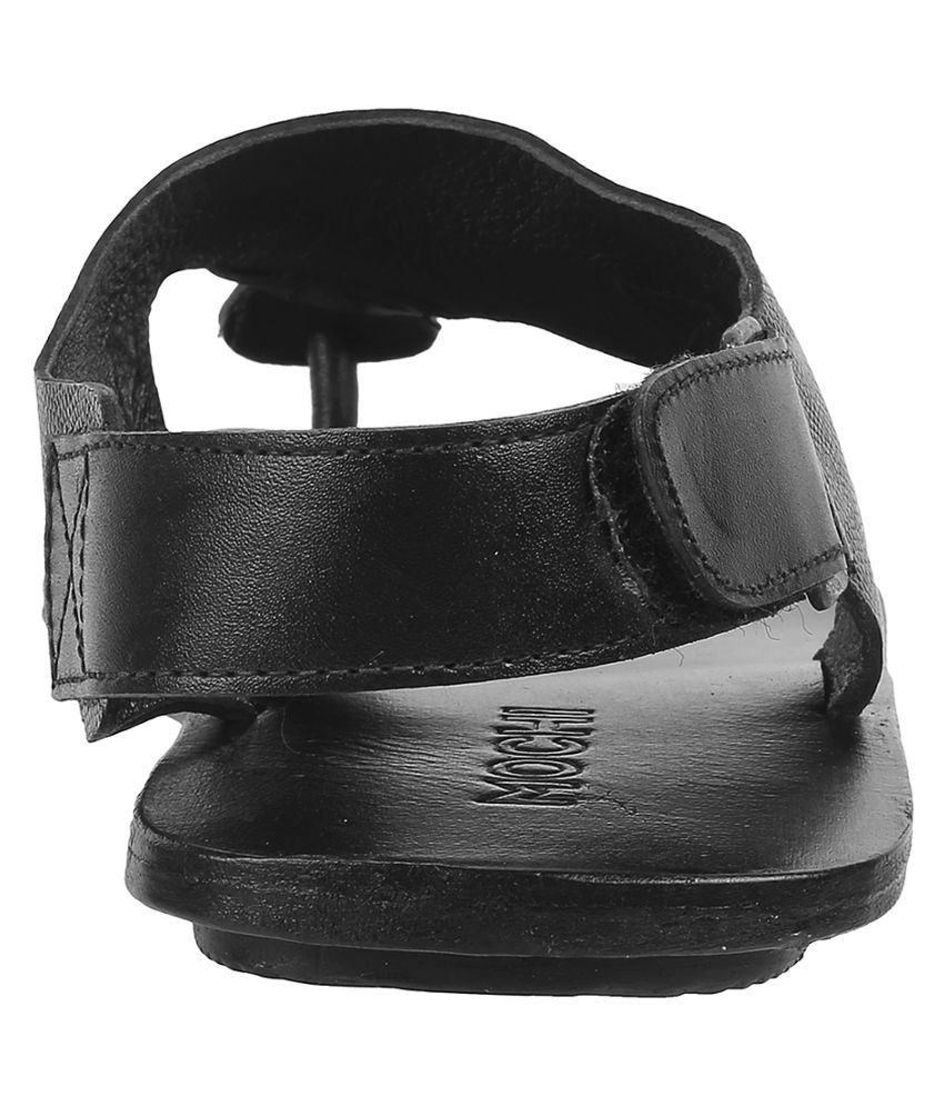 mochi black sandals