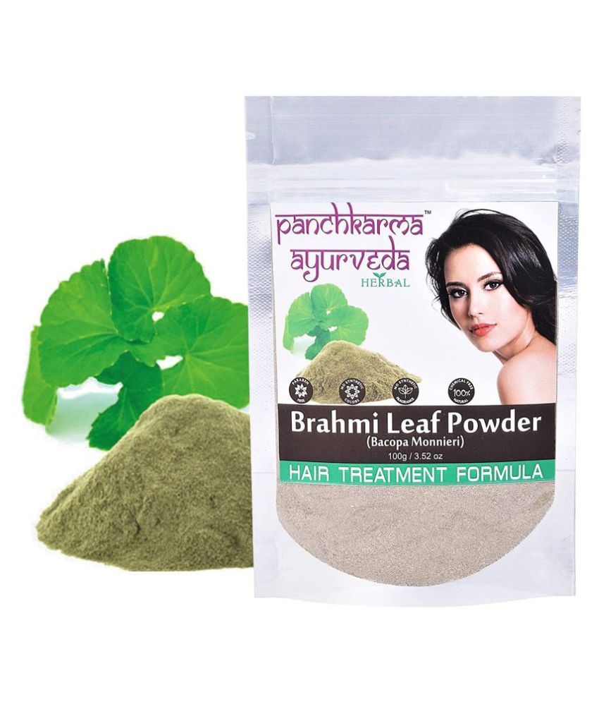 Panchkarma Ayurveda Herbal & Natural Brahmi Leaf Powder (Bacopa Monnieri) 100g For Hair Shine