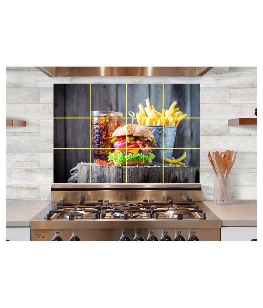 unique decals fast food burger wall sticker Abstract Glow in the Dark