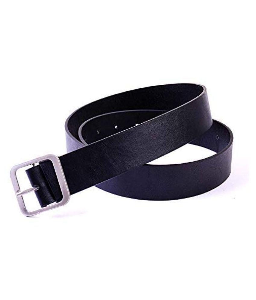     			Livosorb Black PU Casual Belt