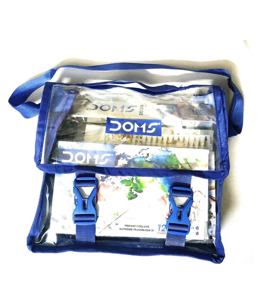 DOMS Junior Art Kit1 Drawing Book, 1 Zoom Triangle Pencils, 12 Shade