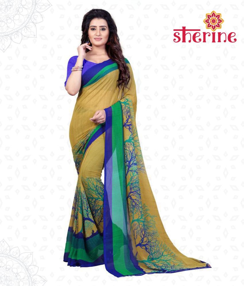 georgette fancy saree