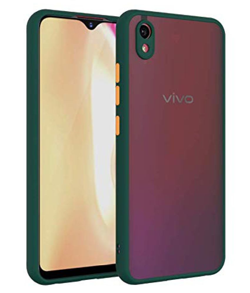 Vivo Y91i Shock Proof Case MOBCURE - Green Smoke Matte Back Cover