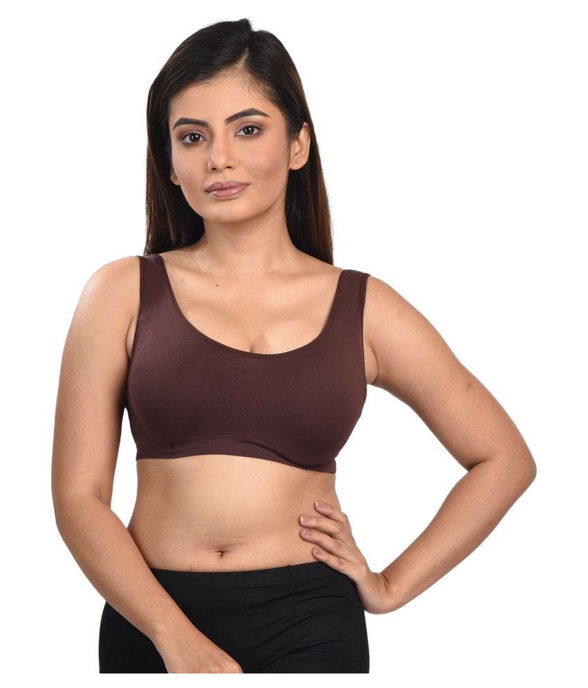     			DUI KONNA Cotton Air Bra - Brown