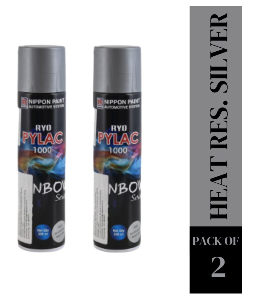 Nippon Paint RS Spray Paint, Heat Res. Silver, Ryo Pylac 1000 (pack of 2) 600ml Buy Nippon