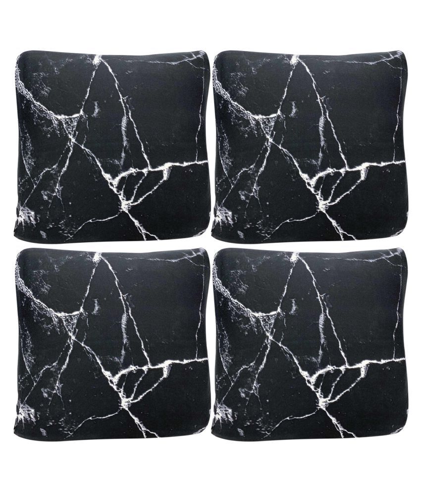     			House Of Quirk Set of 4 Polyester Cushion Covers 40X40 cm (16X16)