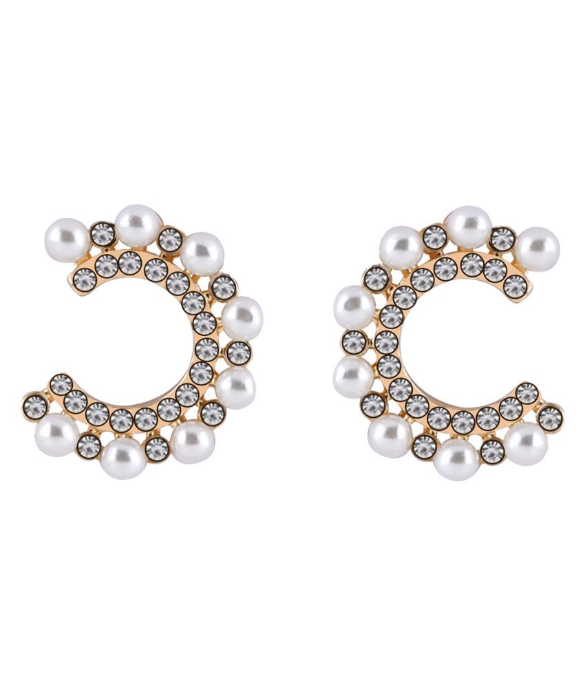     			SILVER SHINE Party Wear Stylish Stud Earring For Women Girl