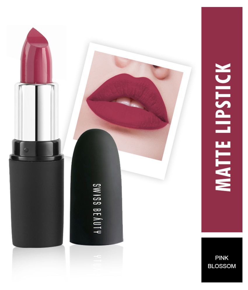     			Swiss Beauty Matte Lipstick (Pink Blossom), 3.8gm