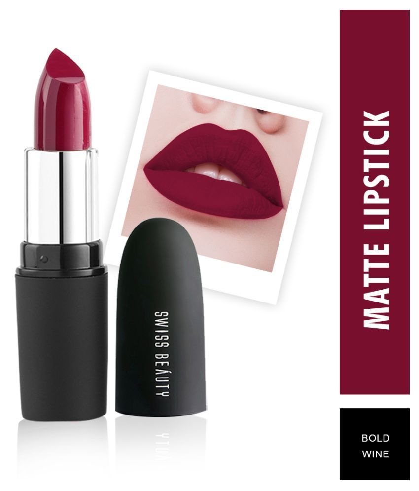 bold wine lipstick