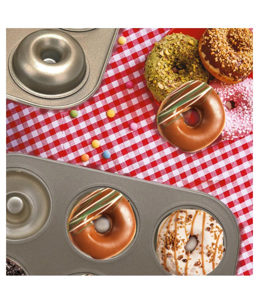 FineDecor Nonstick Donut Baking Pan, Donut Baking Mould, Bagels Baking