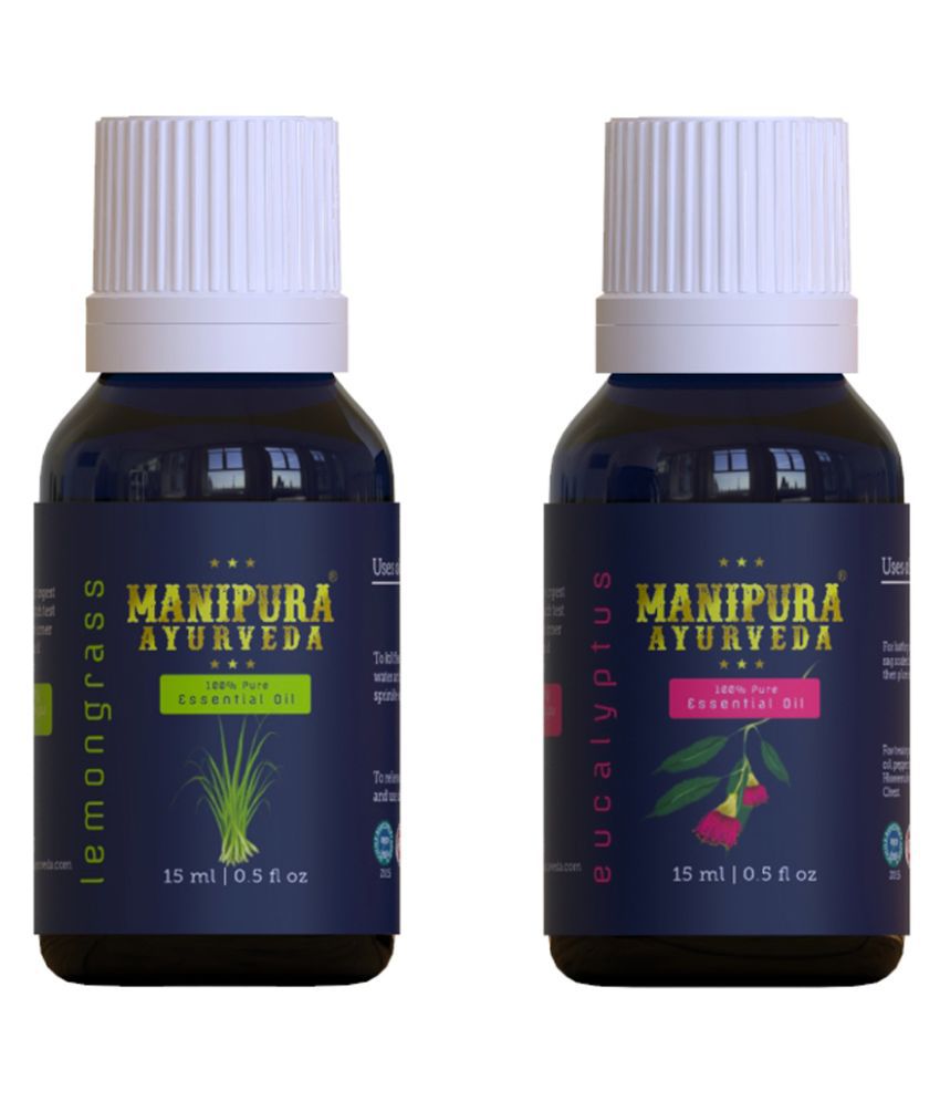 Manipura Ayurveda Lemon Grass & Eucalyptus Essential Oil 30 mL
