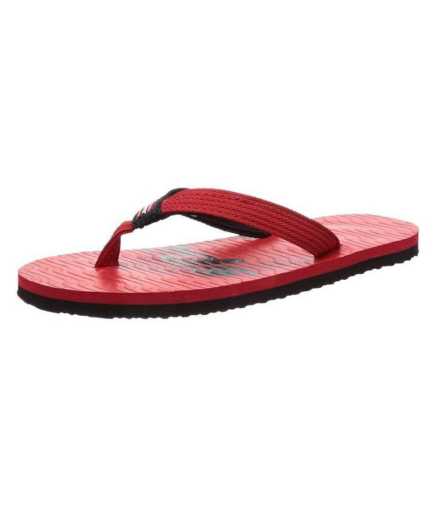 Sparx Red Daily Slippers Online at Snapdeal
