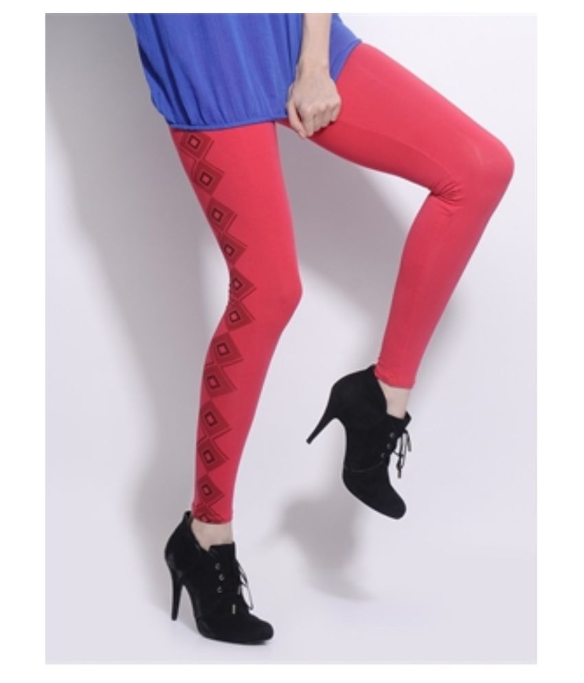 red lycra tights