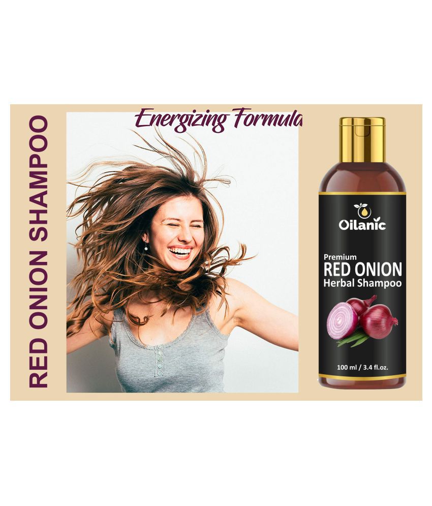     			Oilanic  Red Onion Shampoo - For Hair Growth & Anti Hair Fall Shampoo 200 mL Pack of 2