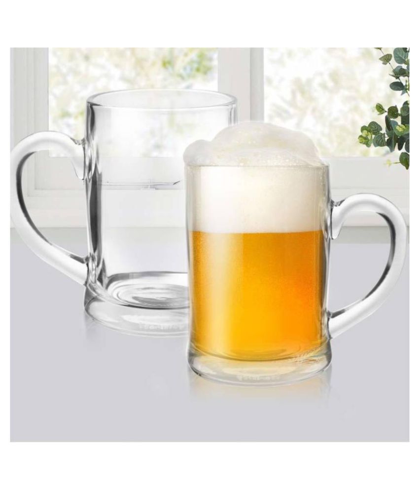     			Afast Beer Mug Glasses Set,  350 ML - (Pack Of 2)