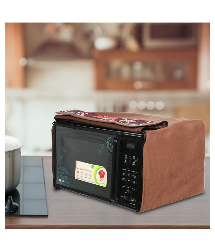     			E-Retailer Single Polyester Brown Microwave Oven Cover - 23-25L