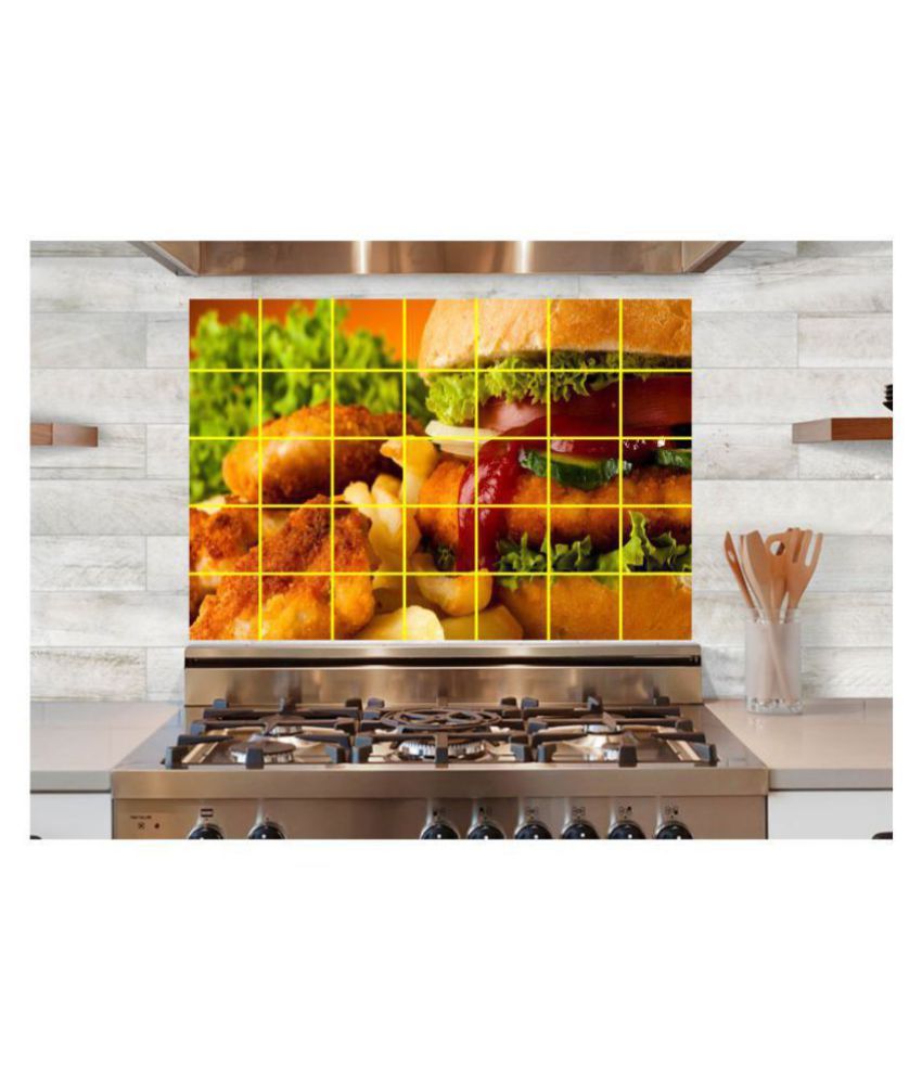 sp decals spdecals fast food burger wall sticker Foods & Beverages Glow