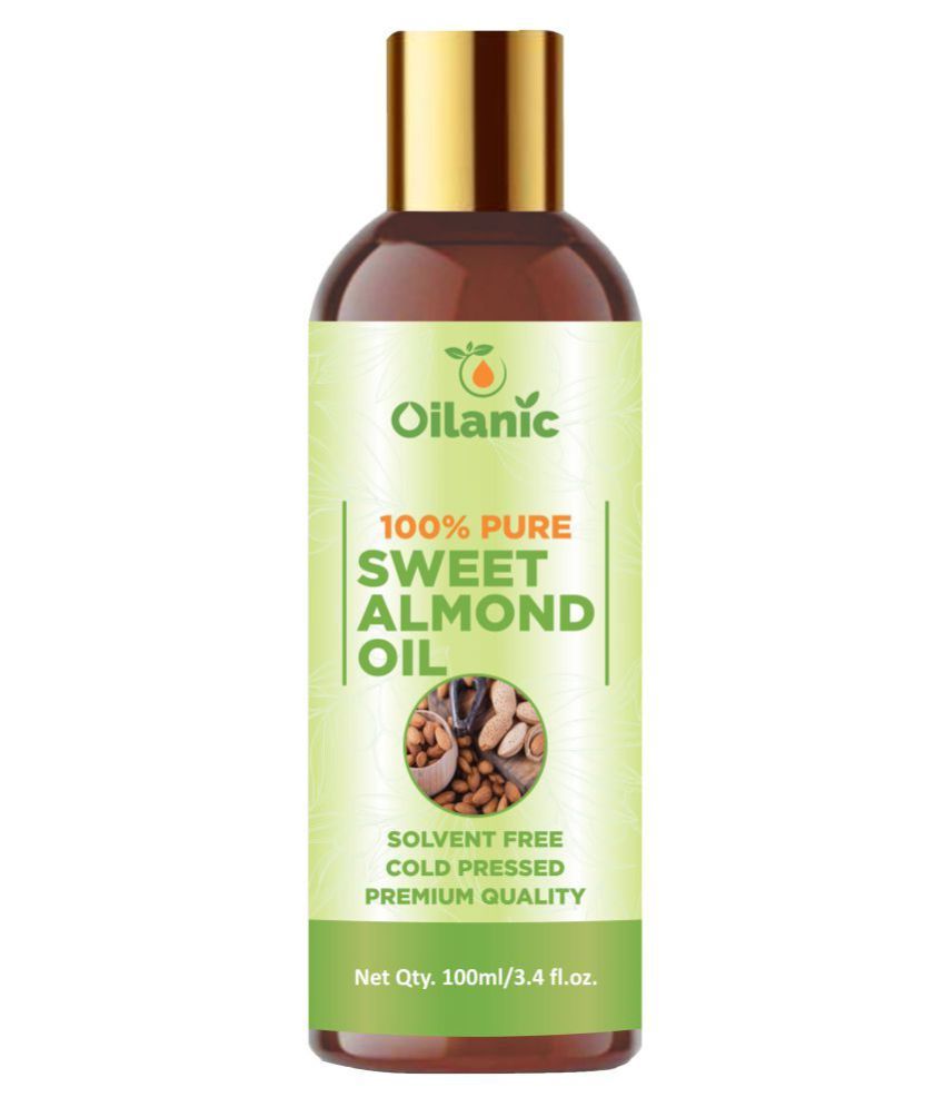     			Oilanic 100%  Pure & Natural Sweet Almond Oil  100 mL Pack of 3