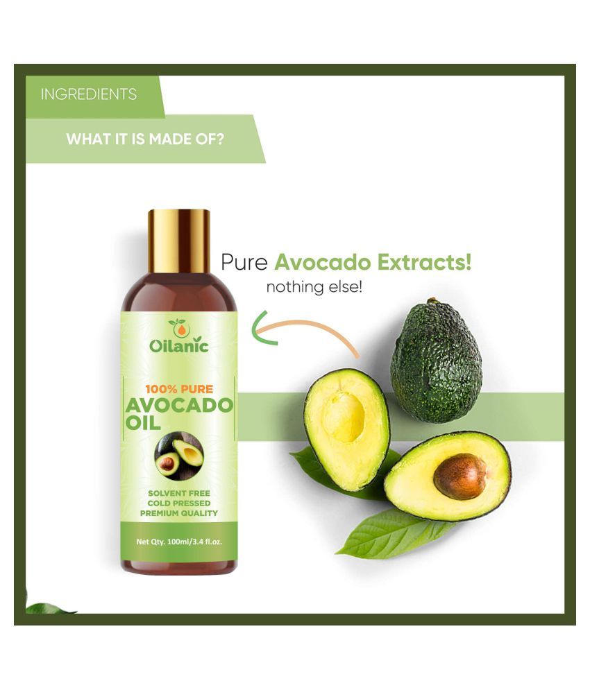 Oilanic Pure & Natural Avocado Oil 100 mL Pack of 3 Buy Oilanic Pure