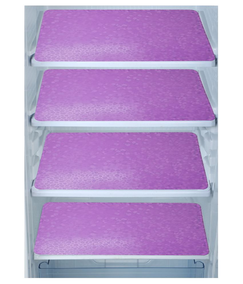     			E-Retailer Set of 4 PVC Purple Fridge Mats