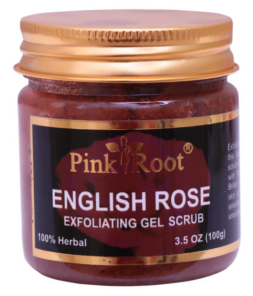 Pink Root English Rose Scrub 100gm With Oxyglow Papaya Bleach Day Cream