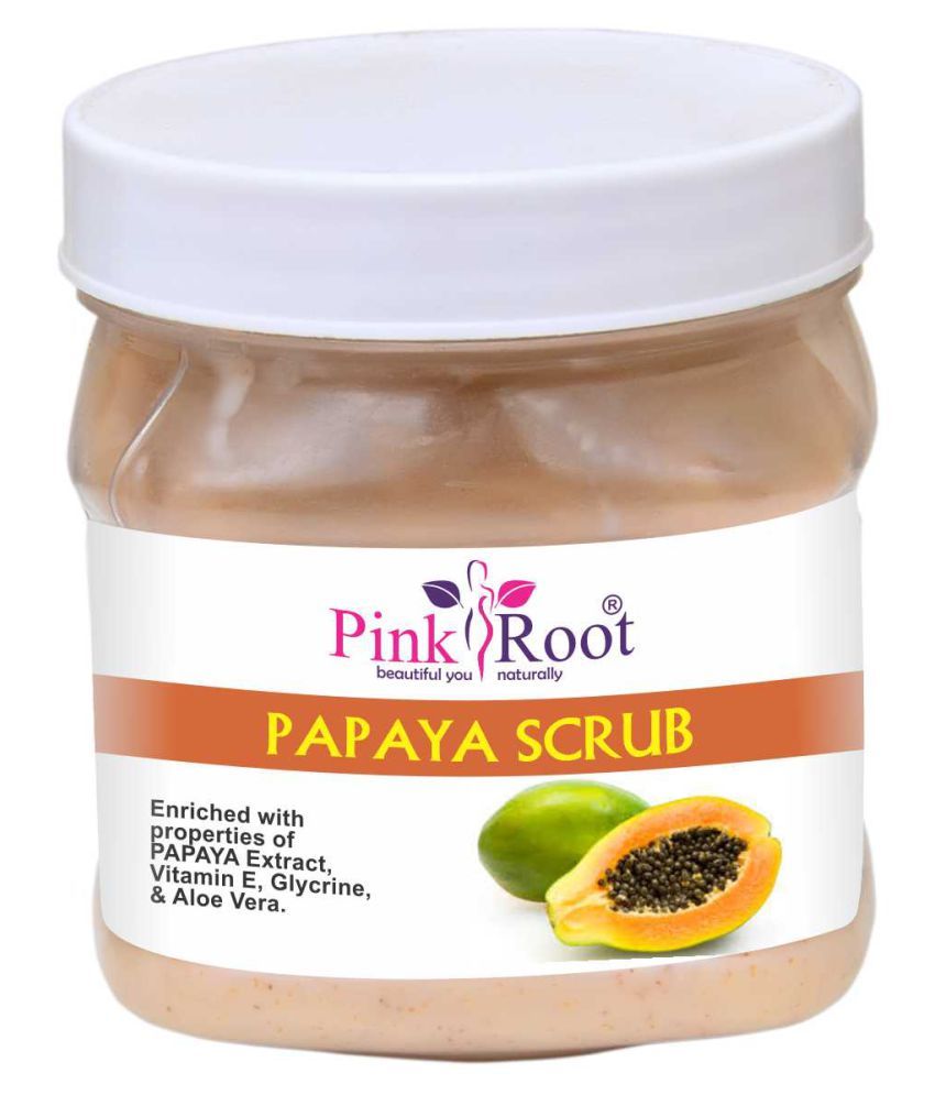 Pink Root Papaya Scrub 500gm with Fem Diamond Bleach Day Cream 50 gm