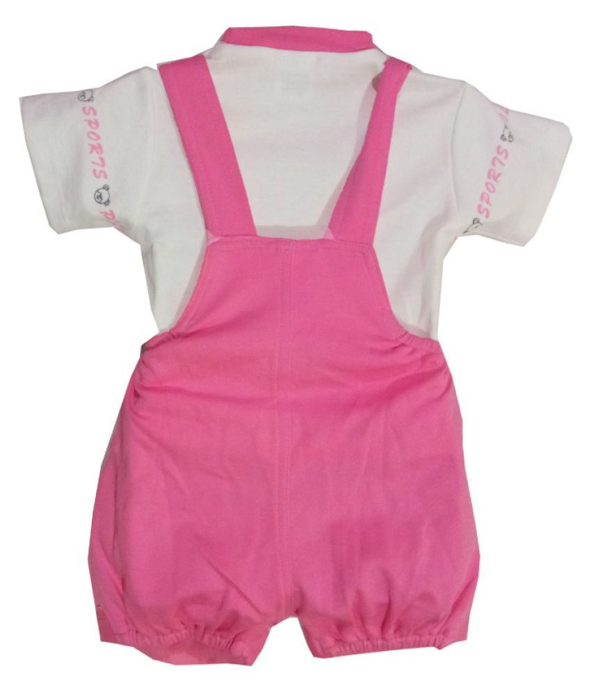 Universal Trend Dungaree For Baby Boys & Baby Girls Casual Printed