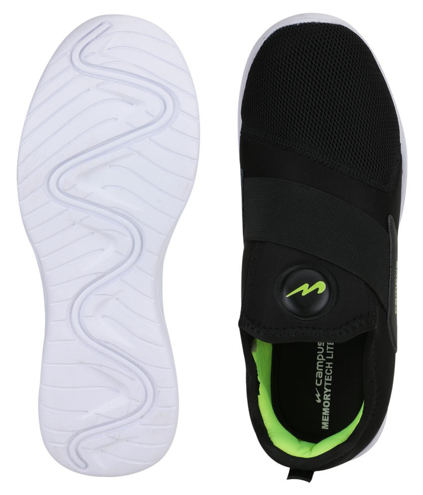 campus black shoes without laces