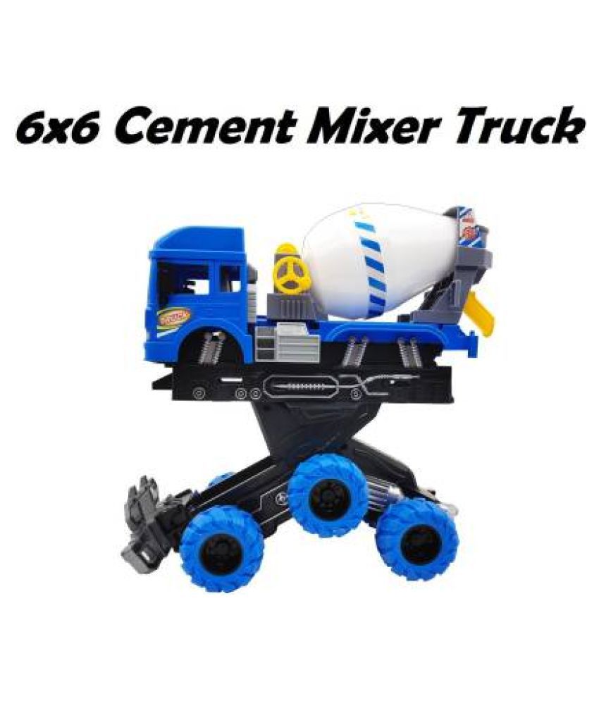 Cement Mixer Construction Vehicle Toy with 6 Wheel Deformation Concrete